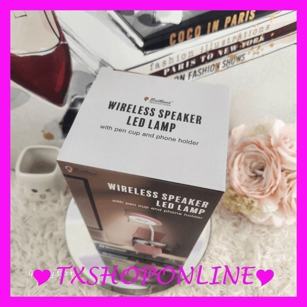 ❣️❣️ BRILLIANT INNOVATIONS wireless speaker led pink lamp 💡💡 - Picture 2 of 4
